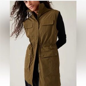 Athleta Olive Green Utility Vest